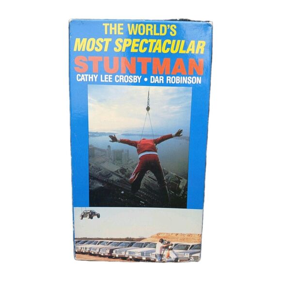 The World's Most Spectacular Stuntman Cathy Lee Crosby VHS 1989 - Picture 1 of 6